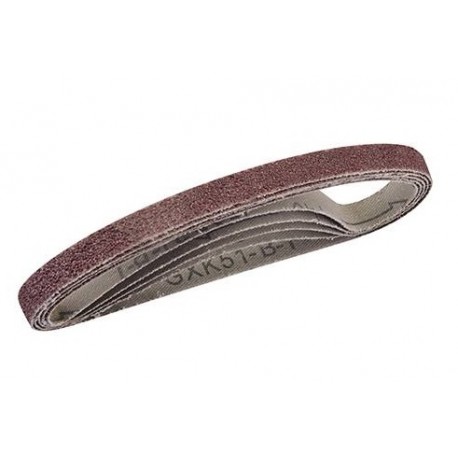 Jeu 5 Bandes abrasives 10 x 330 mm Gr 80 - 386171