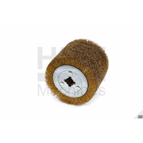 Brosse en acier HBM pour machine à satiner 100 x 115 mm - 7921