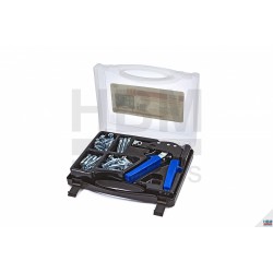 Assortiment 72 chevilles à paroi creuse + pince - 7830