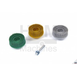 Jeu 3 brosses décapantes Ø 50 mm, poils souples - 7220