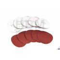 Jeu 10 Disques abrasifs Velcro Ø 75 mm, G 60 - 7128