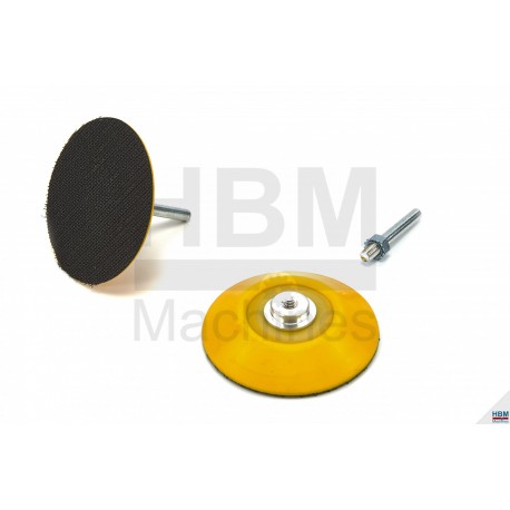 Porte-disque abrasif Velcro Ø 75 mm sur tige - 7093