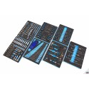 Ensemble 262 outils + racks mousse pour servante d'atelier - 7581