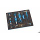 Ensemble 262 outils + racks mousse pour servante d'atelier - 7581