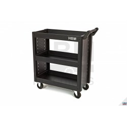 Chariot à outils universel 3 étagères noir - 8492