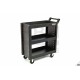 Chariot à outils universel 3 étagères noir - 8492