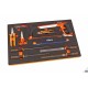 Beta M288 Set d'outillage divers 9 pièces, rack mousse - 024500288