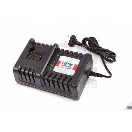 HBM Chargeur de batterie pour HBM 1/2" Clé à chocs électrique 18 Volt 2.0 AH - 250 NM - 8405