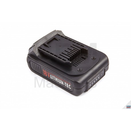 HBM Batterie de remplacement pour HBM 1/2 "Clé à chocs électrique 18 Volt 2.0 AH - 250 NM - 8404