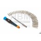 HBM Set de tournevis de précision 32 pièces avec pincette - 8447