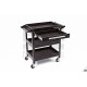 HBM Chariot à outils universel mobile 3 plateaux 1 tiroir - 8639