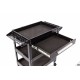 HBM Chariot à outils universel mobile 3 plateaux 1 tiroir - 8639