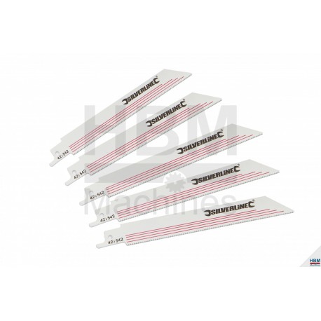 Lame de scie sabre 18 Tpi 150 mm Pack 5 pièces - 5054