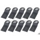Qblades UN93 Jeu de lames de scies à bois 10 + 1 pièces - QBL380666