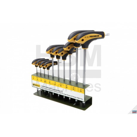 Jeu 10 tournevis TX poignée en L PROXXON - 22652