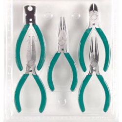 Jeu 5 pinces miniatures inox - 125