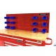 Servante-établi plateau bois + paroi arrière 158 cm - 8745