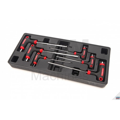 HBM Jeu 7 poignées en T hexa rack pour servante HBM - 3183