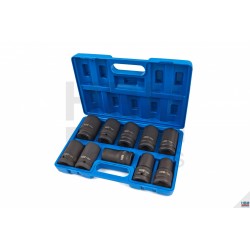 HBM Jeu 10 Douilles impact 1" grands diamètres - 8740