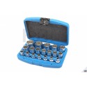 HBM Jeu de douilles Multilock 19 pièces - 9592 3610