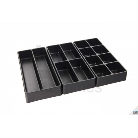 3 bacs de rangement 60 mm - 3340