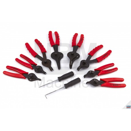 HBM Jeu pinces à ressort pour circlips 10 pièces - 5316