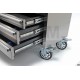 Servante-Etabli INOX 122cm, plateau bois - 3293