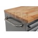 Servante-Etabli INOX 122cm, plateau bois - 3293
