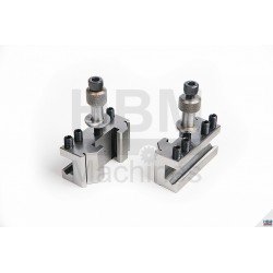 Porte-outils à Changement Rapide T2 Pour Tour Colchester/Harrison - Bloc 98x98x72 Mm, Capacité 28 Mm