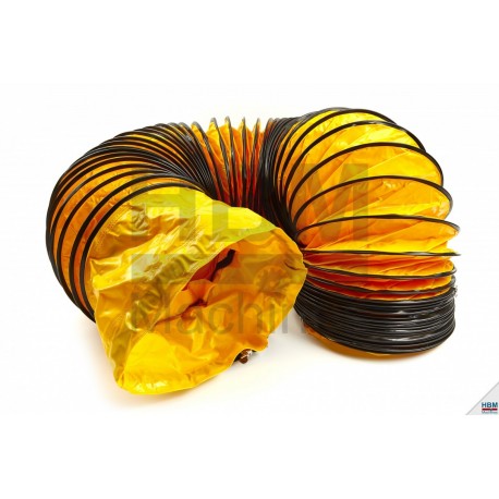 HBM Tuyau flexible jaune, Ø 305 mm x 7,6 mètres - 8891