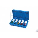 HBM Jeu 5 Douilles de force longues avec protection plastique - 8755