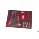 Ensemble 154 outils dans racks mousse pour servante - 8942
