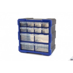 HBM Armoire à assortiment 12 tiroirs, système de stockage - 8937