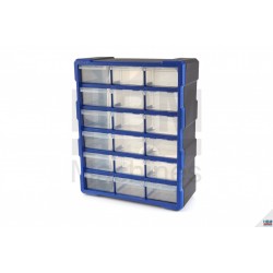 HBM Armoire à assortiment 18 tiroirs, système de stockage - 8936