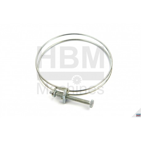 Collier de serrage HBM 100 mm pour tuyau d'aspiration 100 mm - 9087