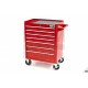 HBM Servante d'atelier 7 tiroirs rouge - 8996