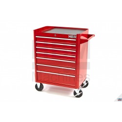 HBM Servante d'atelier 7 tiroirs rouge - 8996