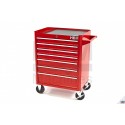 HBM Servante d'atelier 7 tiroirs rouge - 8996