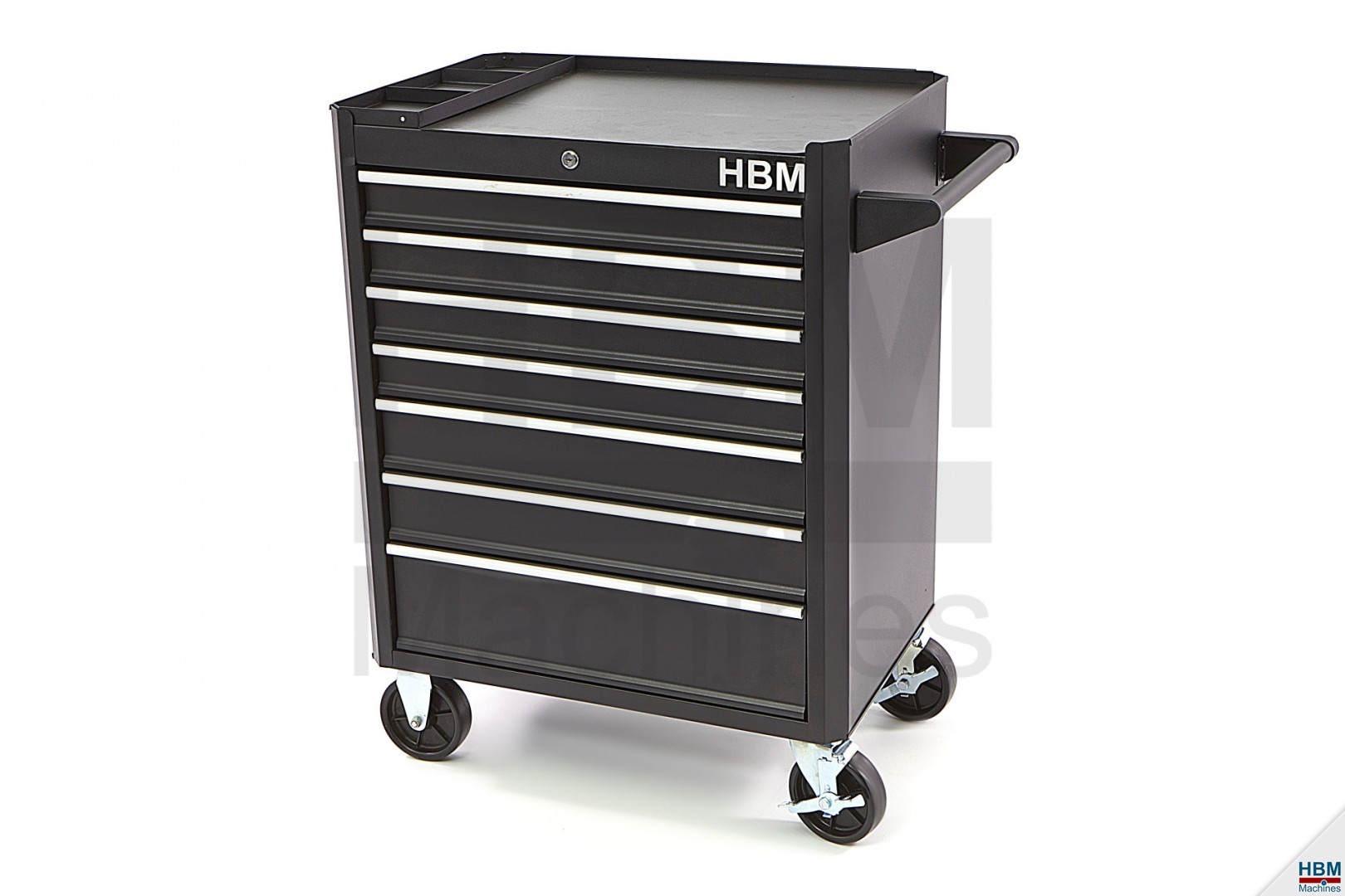 HBM Servante d'atelier 7 tiroirs noire - 8995 - MACHINES ET OUTILS-FRANCE