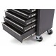 HBM Servante d'atelier 7 tiroirs noire - 8995