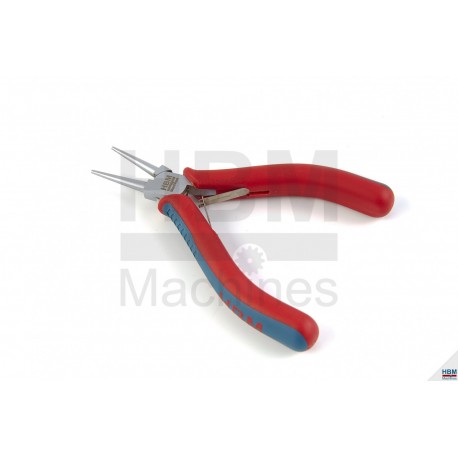 HBM Pince de précision bec rond 130 mm PRO - 7766