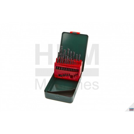 Metabo Jeu 19 Forets à métaux HSS-R Ø1 à 10 mm - 6.27151.00