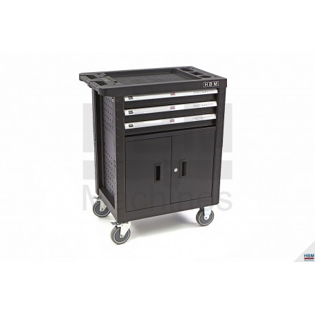 HBM Servante d'atelier 3 T + portes - 8951