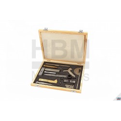 HBM Jeu d'instruments de mesure et de traçage 11 pièces - 8671