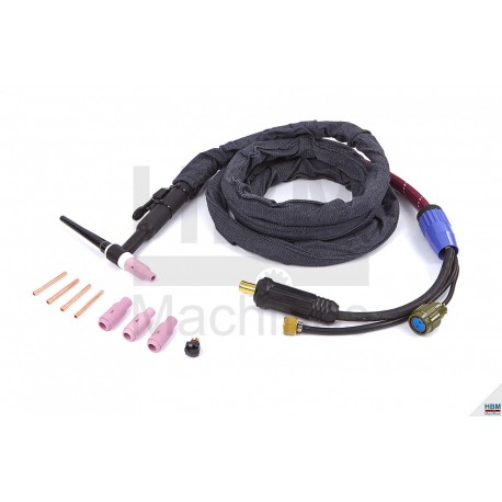 HBM Torche Tig 4 mètres pour poste à souder HBM TIG 200 AC-DC - 8958