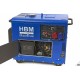 HBM Groupe électrogène diesel silencieux en veille de 7900 watts - 9063
