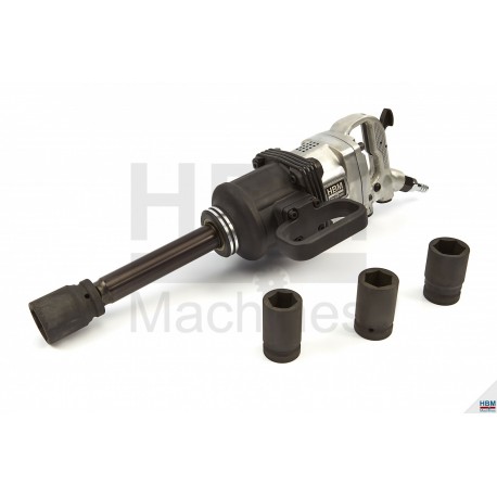 HBM Clé à chocs 1" + jeu de douilles - 6441