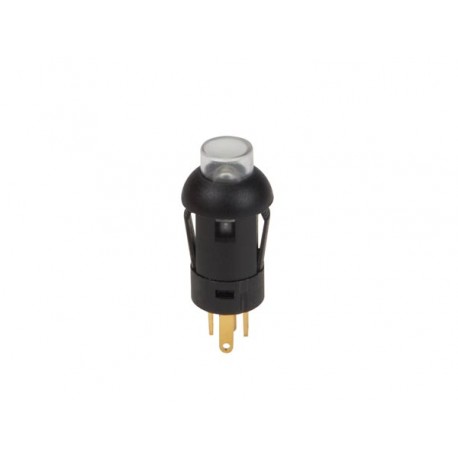 Poussoir miniature rond SPST 1 pôle à LED de couleur