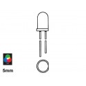 LED Ø 5 mm 20 mA couleur diffusante