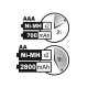 Chargeur rapide pour accus NIMH avec sortie USB - VLE2